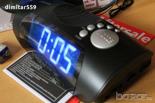 Радио часовник аларма термометър чисто нов, снимка 6 - Други - 18001943