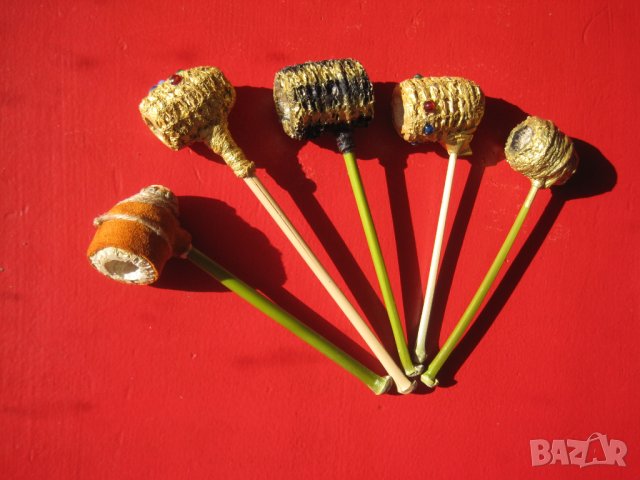 Царевична лула с мундщук от бамбук, лули, пушене, снимка 3 - Лули - 25341205