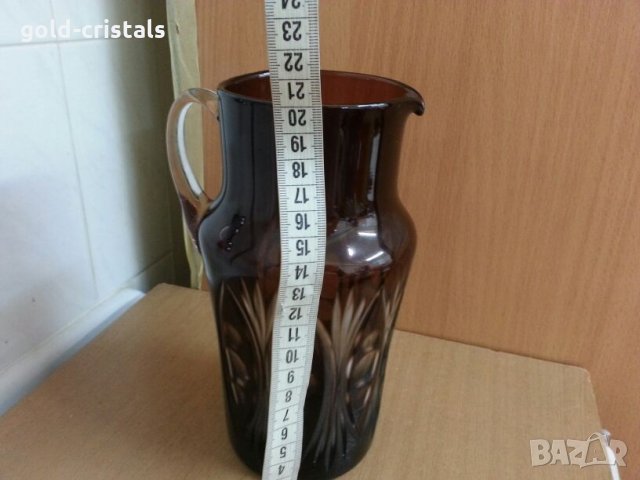 кристална кана гравирана , снимка 7 - Антикварни и старинни предмети - 25661817