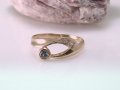 Златен пръстен с цирконии (Петя) 2.16 грама/№59.5-60, снимка 2