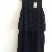 Нова черна рокля с дантела, снимка 2 - Рокли - 22678551
