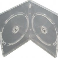 Нова кутия за DVD (DVD Box) двойна 14mm, прозрачна, снимка 2 - Други - 22376644