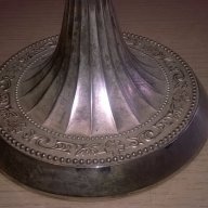 ретро свещник-made in hong kong-silver plated-26х25х12см-внос швеицария, снимка 11 - Антикварни и старинни предмети - 18346050