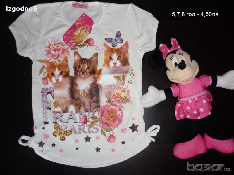 Страхотна блузка с котенца, снимка 1