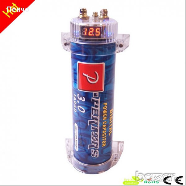 Кондензатор за усилвател за кола 3.0 фарада с дисплей, снимка 1