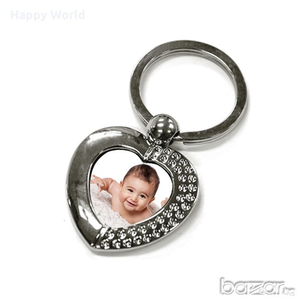 Метален ключодържател с ваша снимка, снимка 1