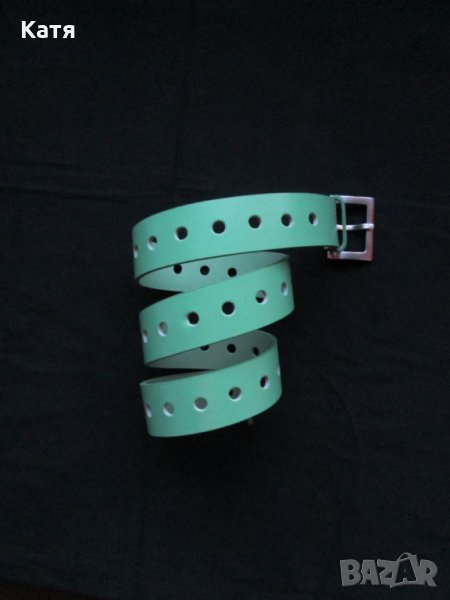 Колан Mexx с дупки зелено кожа, снимка 1