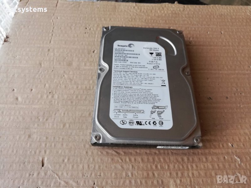 Хард диск Seagate Barracuda ST3160811AS 160GB SATA 3.0Gb/s, снимка 1