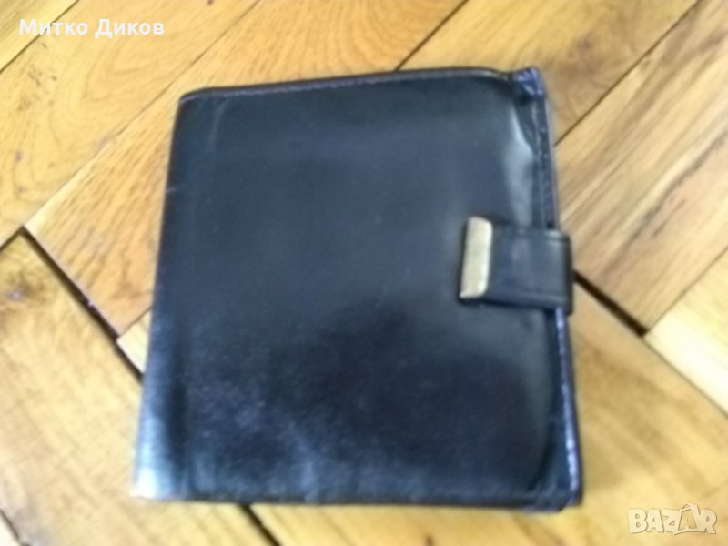 Портфейл стар английски портфейл естествена кожа, снимка 1