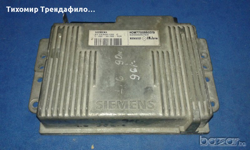 IMMO ECU1.6 90h.p отключен ECU Renault Megane S115300120C Fenix5 IMMOOFF, S115300120 C HOM7700860319, снимка 1