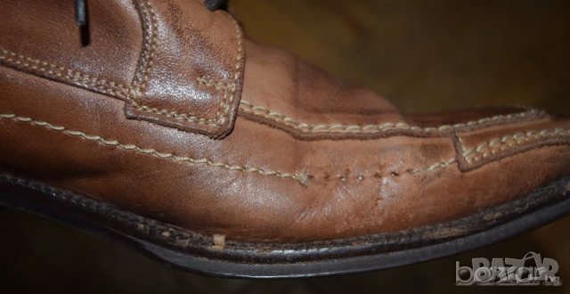 Manfield мъжки кожени обувки естествена кожа светло кафяви, снимка 7 - Ежедневни обувки - 23449608