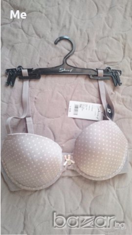 Skiny нов сутиен 70 C 70 Ц бежов на точки, снимка 1