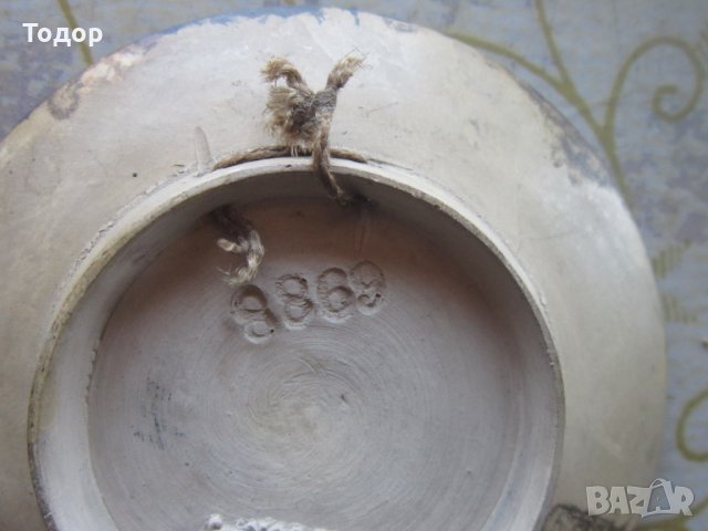 Уникална авторска глинен керамична чиния емайл маркировка, снимка 6 - Други - 25878865