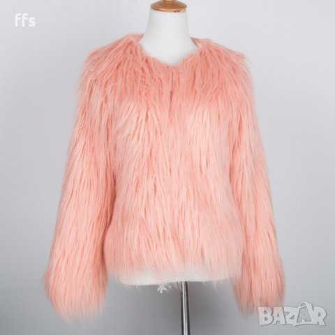 Ново елегантно розово палтенце