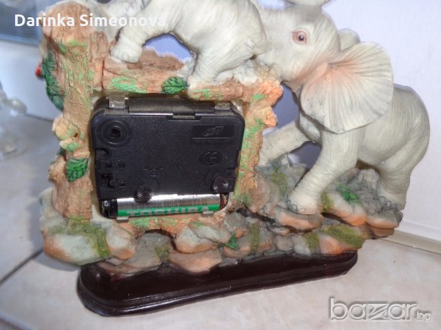 часовник настолен с кон и друг с  слонове, снимка 2 - Други - 18821056