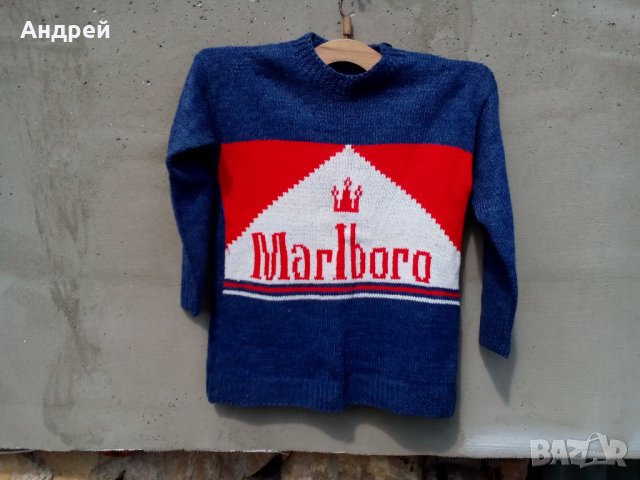  Стар пуловер,фланела MARLBORO, снимка 2 - Антикварни и старинни предмети - 22888402