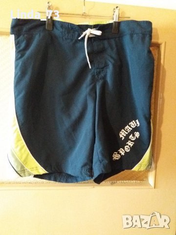 Мъж.къси панталони,цвят-синьо+зелено+бяло. Закупени от Германия., снимка 1 - Къси панталони - 21852350