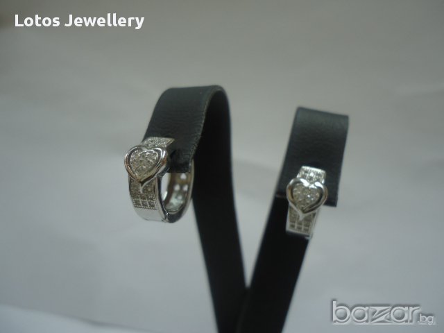 Дамски сребърни обеци, снимка 1 - Обеци - 13217373