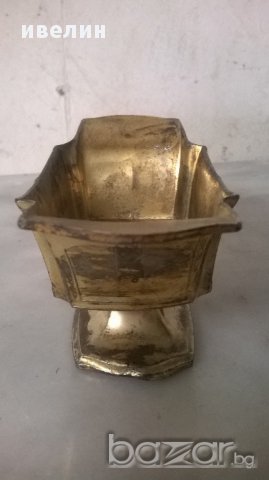 посребрена метална купичка, снимка 2 - Антикварни и старинни предмети - 17700171