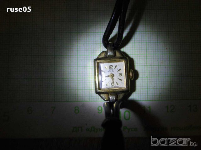 Часовник "GUB" дамски ръчен германски позлатен-20мк. работещ, снимка 4 - Дамски - 11508348