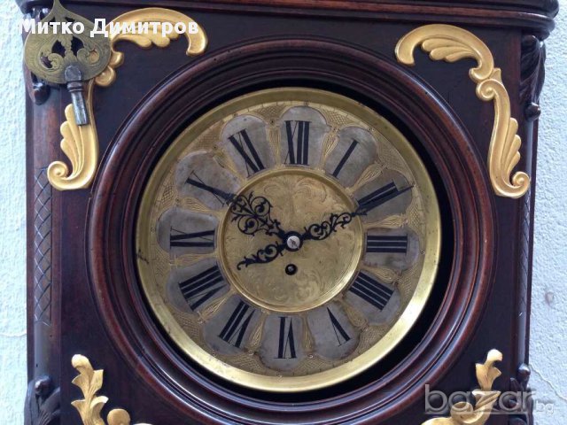 Стенен часовник Friedrich Mauthe от края на 19в. в стил Рококо, снимка 6 - Антикварни и старинни предмети - 13458709