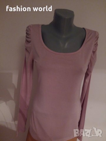 Дамска блуза - цвят пепел от рози, снимка 4 - Блузи с дълъг ръкав и пуловери - 24307252