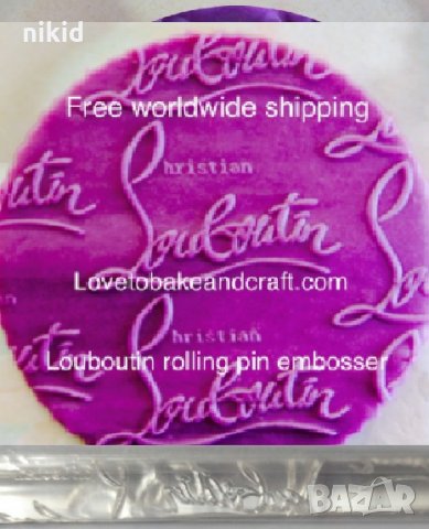 louboutin Кристиан Лубутен Прозрачна релефна текстурна точилка за фондан украса торта сладки