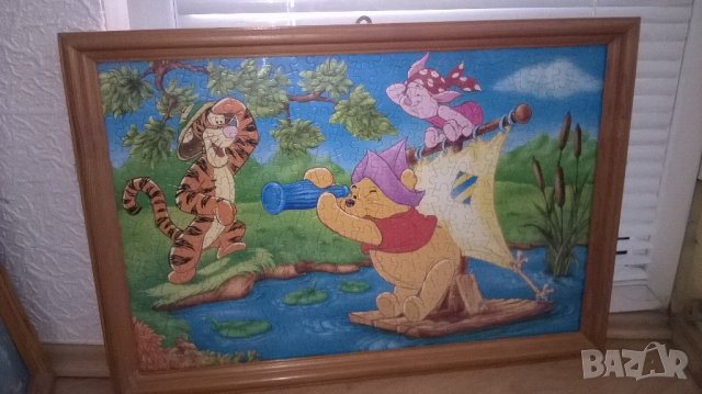 пъзел с дървена рамка и стъкло-65х45см, снимка 2 - Колекции - 22092699