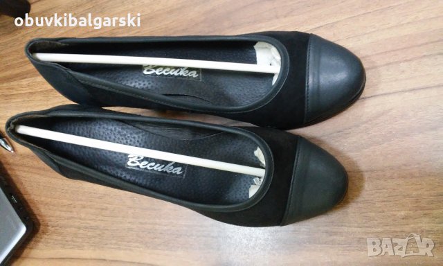 №37 Ликвидационни Ест Велур и Кожа Ток, снимка 5 - Дамски обувки на ток - 24602775