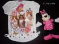 НОВА Страхотна блузка с котенца НАМАЛЕНА, снимка 1 - Детски Блузи и туники - 21160084