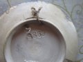 Уникална авторска глинен керамична чиния емайл маркировка, снимка 6