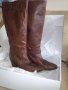 Дамски високи ботуши 100% естествена кожа! Нови! Номер 40 , снимка 3