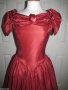 Бална рокля във викториански стил вишнев цвят, снимка 15