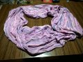 Розов кръгъл шал