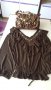 Кафява блуза с камъни, размер М, снимка 1 - Блузи с дълъг ръкав и пуловери - 18086319