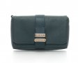 ПРОМО 🍊 VERSACE JEANS 🍊 Оригинална малка кожена чанта в тъмно зелено 15x20x5 см нова с етикети, снимка 2