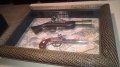ретро/колекция-картина с пищови 50х40х7см-с стъкло и за стена, снимка 4
