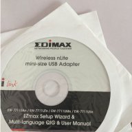 USB WiFi приемник EDIMAX, снимка 3 - Рутери - 15840575