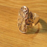 Дамски Сребърен пръстен - красив дизайнерски модел за ценители  -  стар внос от Щатите , снимка 1 - Пръстени - 24253167