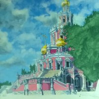 картина-руска църква, снимка 1 - Картини - 25718322