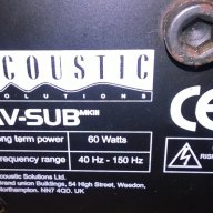 acoustic soliution av-sub mkIII-made in uk-внос от англия, снимка 8 - Ресийвъри, усилватели, смесителни пултове - 12579569