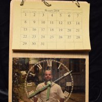 Ръчно изработен календар от дърво с ВАША снимка и часовник , снимка 1 - Декорация за дома - 22215949