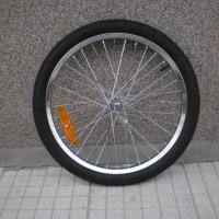 Продавам колела внос от Германия  никелирана капла 20 цола в комплект с вътрешна и външна гуми, снимка 1 - Части за велосипеди - 23821800