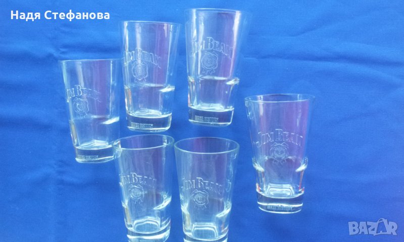 Фирмени чаши за уиски Джийм Бийм 6 бр, снимка 1