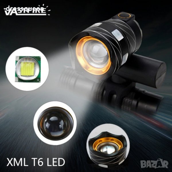 ZK30 Фар за велосипед с USB T6 1600LM, снимка 1