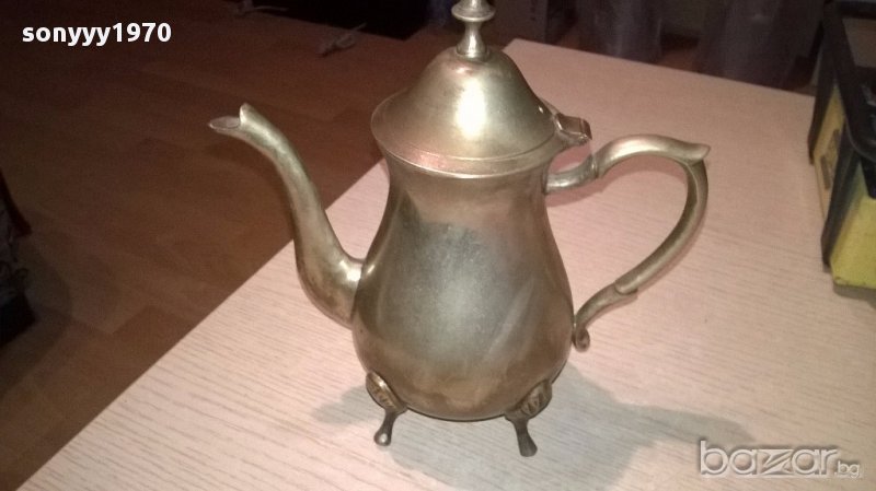 Ретро чаиник с капак-21х20х11см-внос швеицария, снимка 1
