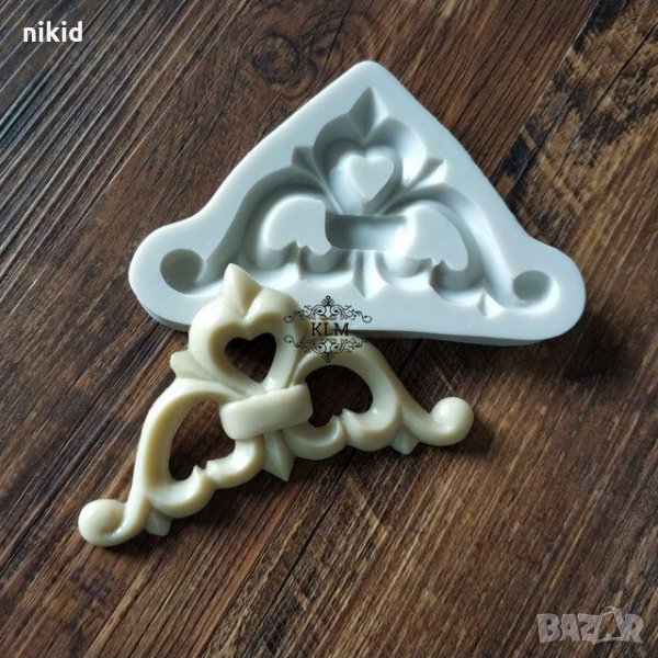 ОР32 Орнамент силиконов молд форма декор торта сладки фондан и др. украса, снимка 1