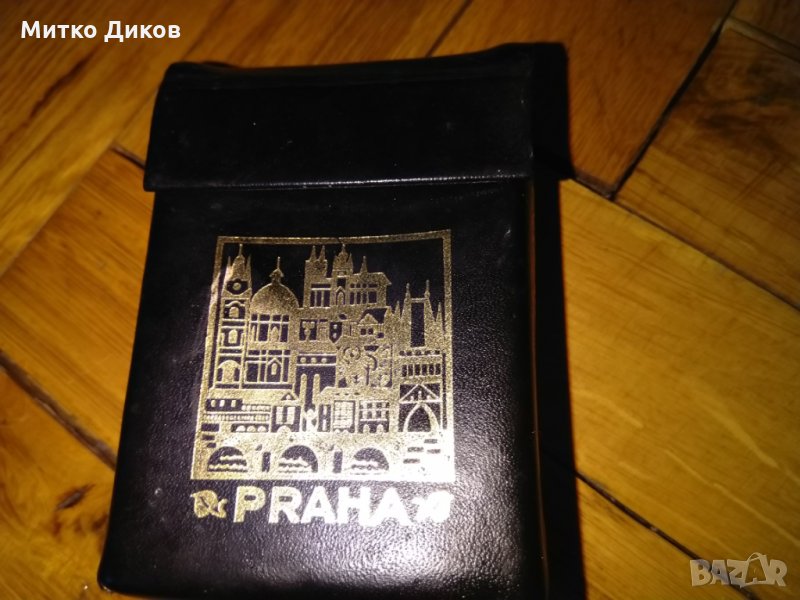Калъвче за цигари  и други неща Прага естествена кожа, снимка 1