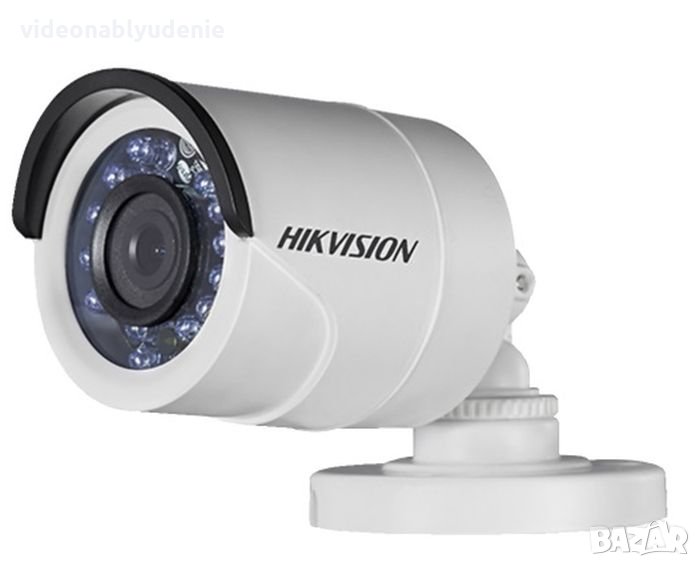 Метална Водоустойчива Hikvision DS-2CE16C0T-IRМF 1Mегапикселова 4в1 HD-TVI/AHD/CVI/CVBS Камера 2.8мм, снимка 1