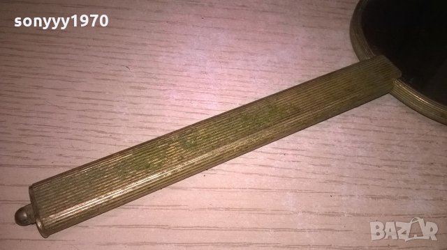 АНТИКА-ретро огледало-внос швеицария-30х12см, снимка 9 - Колекции - 21819943
